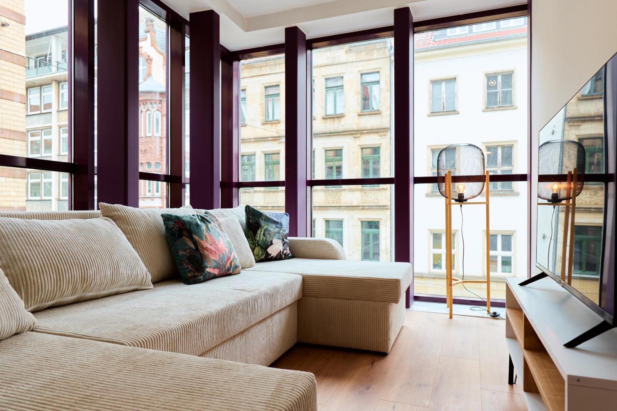 Stylisches Apartment I Fahrstuhl I Bahnhofsnah แอร์ฟวร์ท ภายนอก รูปภาพ